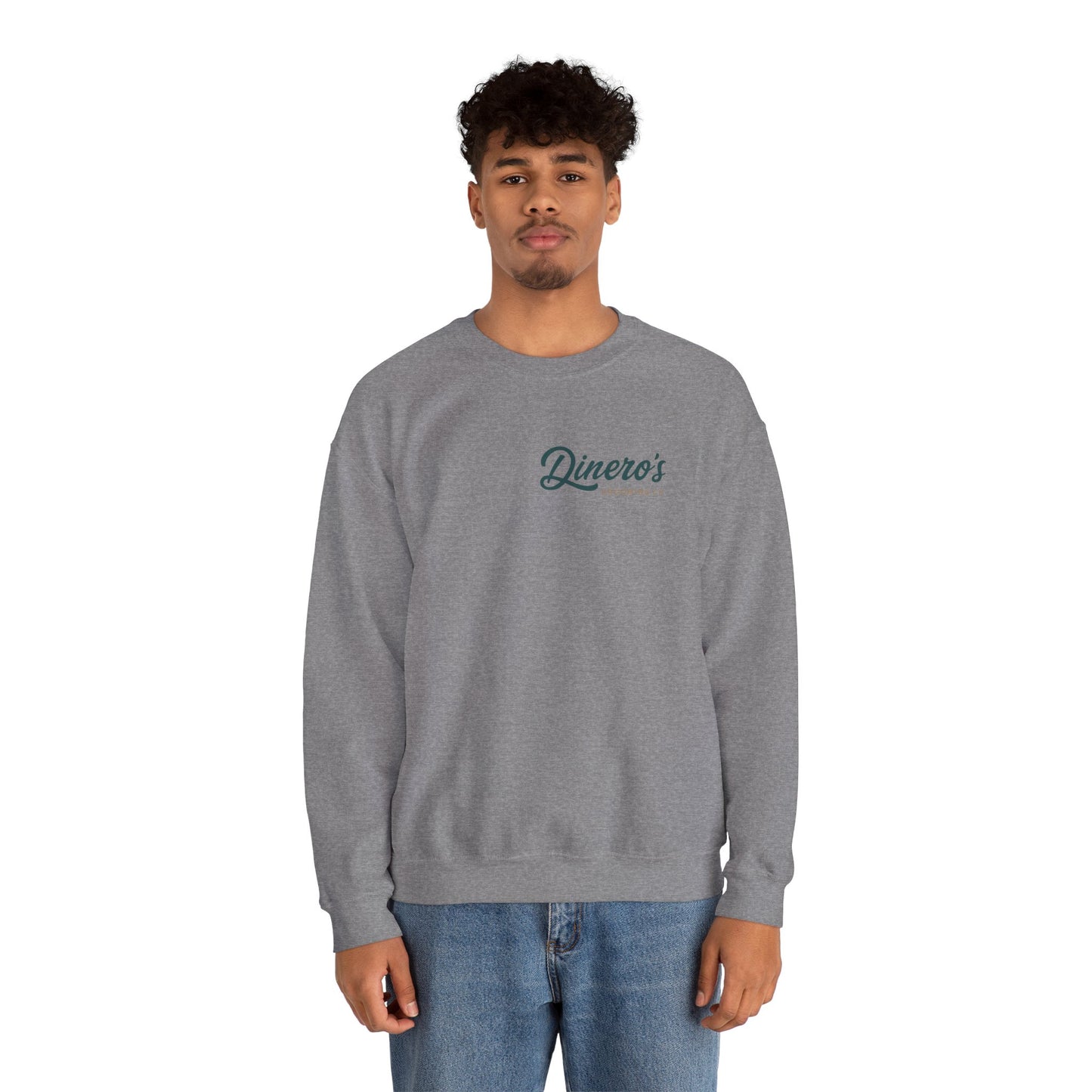 Dinero's Unisex Heavy Blend Crewneck Sweatshirt | Cozy, Stylish Layer for Every Season, Perfect for Relaxed Days, Casual Outings, Gifting