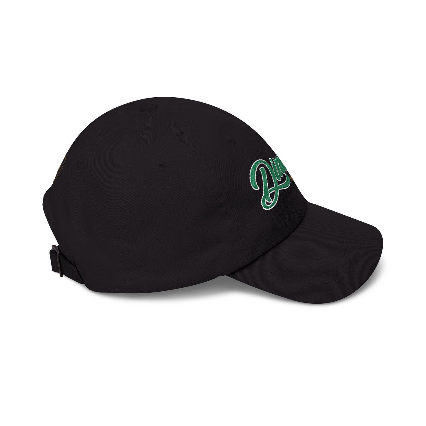 Dad Cap — 'Queerest!' Gold Glitter Script Embroidered Baseball Hat