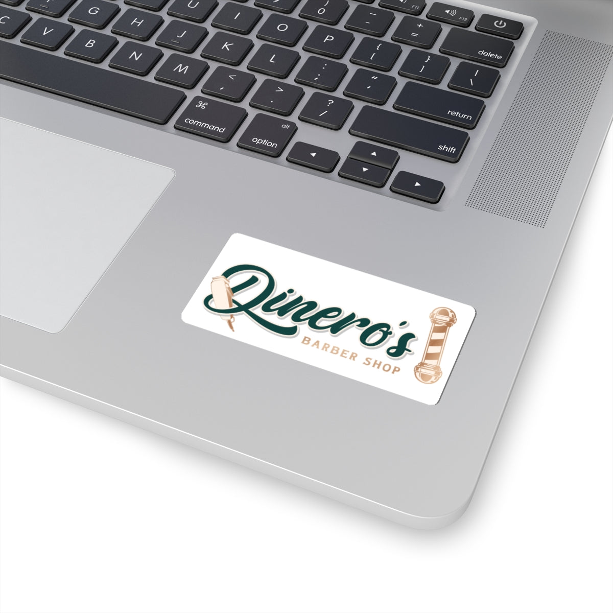 Dinero’s Logo  Sticker — "Dinero’s Barber Shop" Vinyl Kiss-Cut Decal