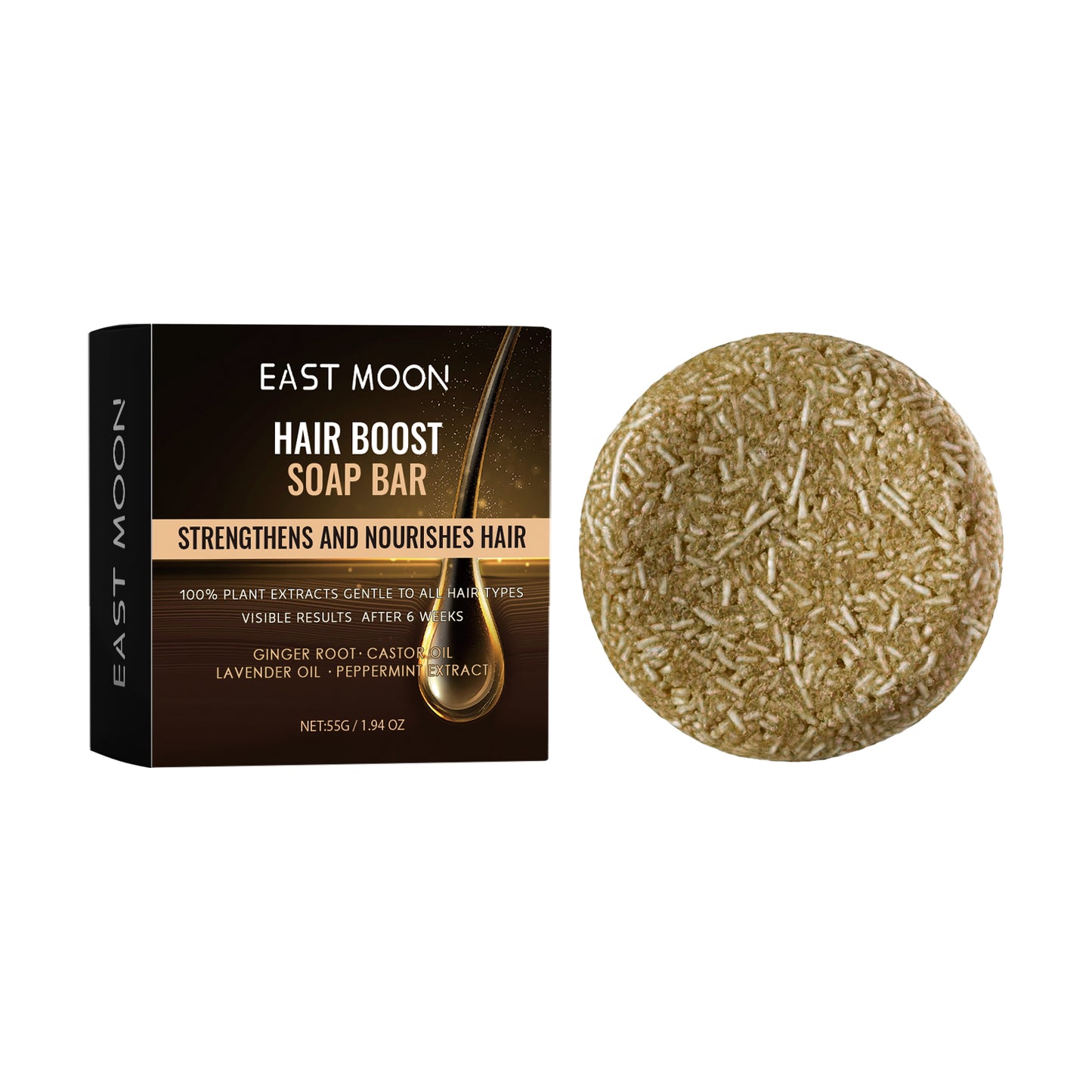 Root Activator Soap Bar, Hair Nourishing And Moisturizing Clean And Smooth Hair Roots Natural Black Thick Hair Care Shampoo Soap