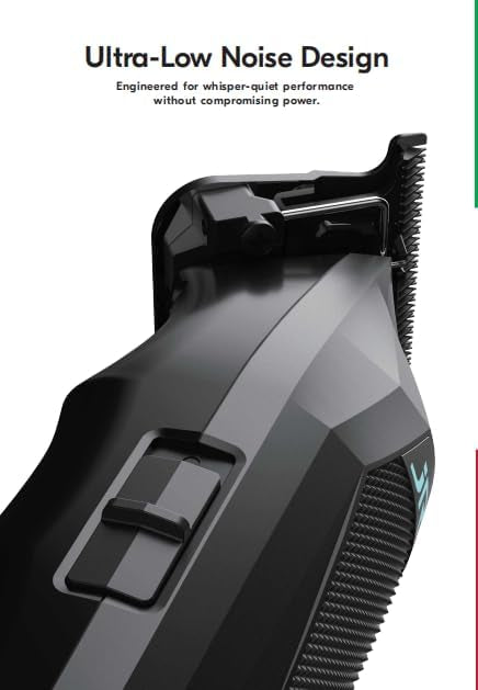 Amazon Series JRL Diamante Clipper & Trimmer Set – Brushless Motor, Fade Blade, Smart Clip Technology, Reset IQ Charge, 8200 RPM, 4-Hour Run Time for Barbers & Stylists (Yellow